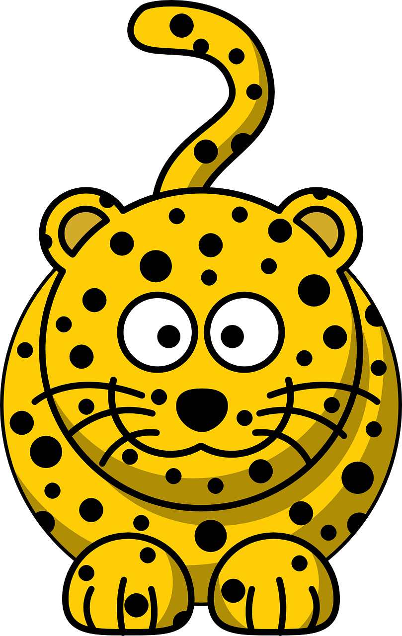 Leopardas, Dėmės, Geltona, Laukinė Gamta, Safari, Afrikos, Katė, Animacinis Filmas, Afrika, Plėšrūnas