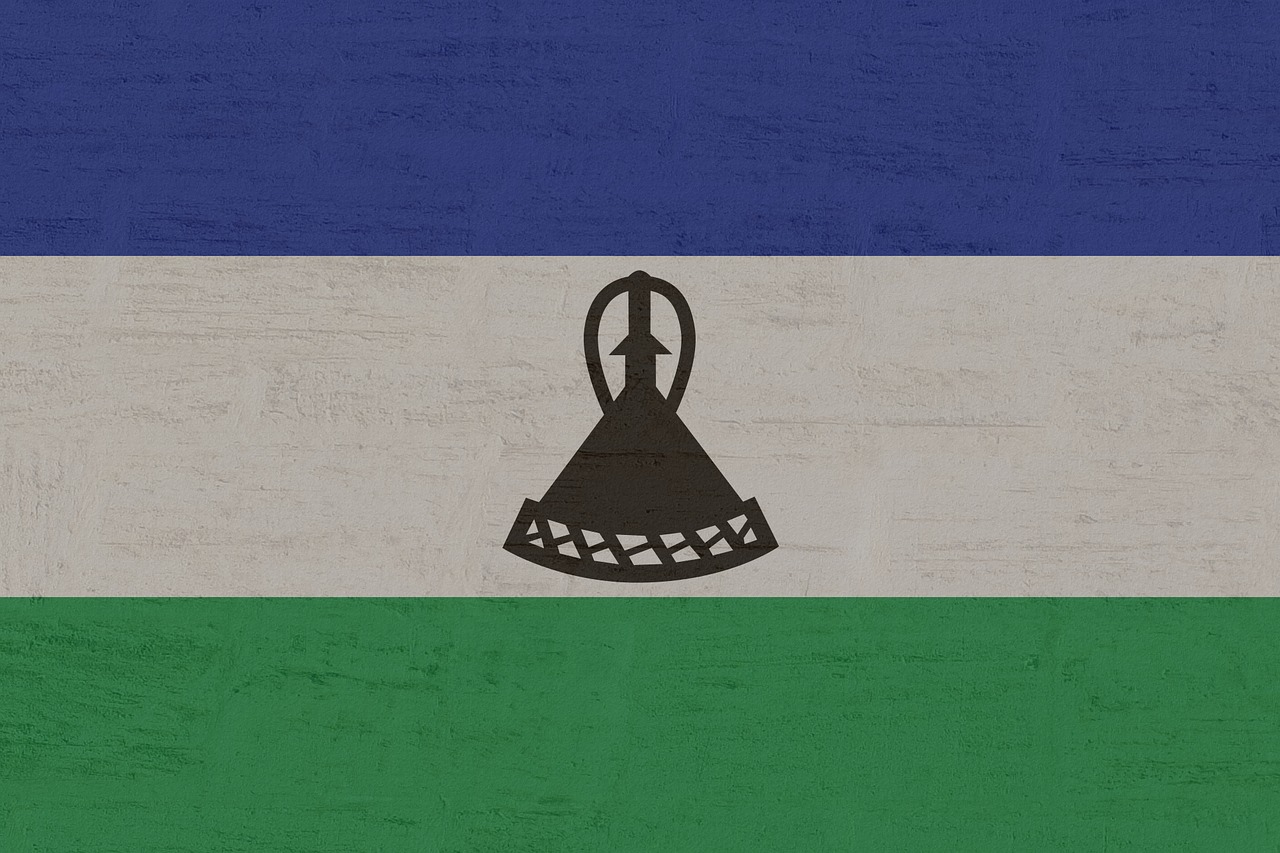 Lesotho, Vėliava, Lesoto, Lesotho Karalystė, Nemokamos Nuotraukos,  Nemokama Licenzija
