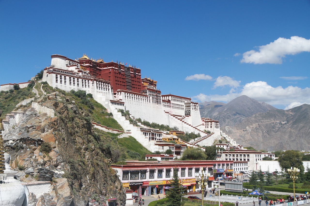 Lhasa, Potalos Rūmai, Saulėtos Dienos, Nemokamos Nuotraukos,  Nemokama Licenzija