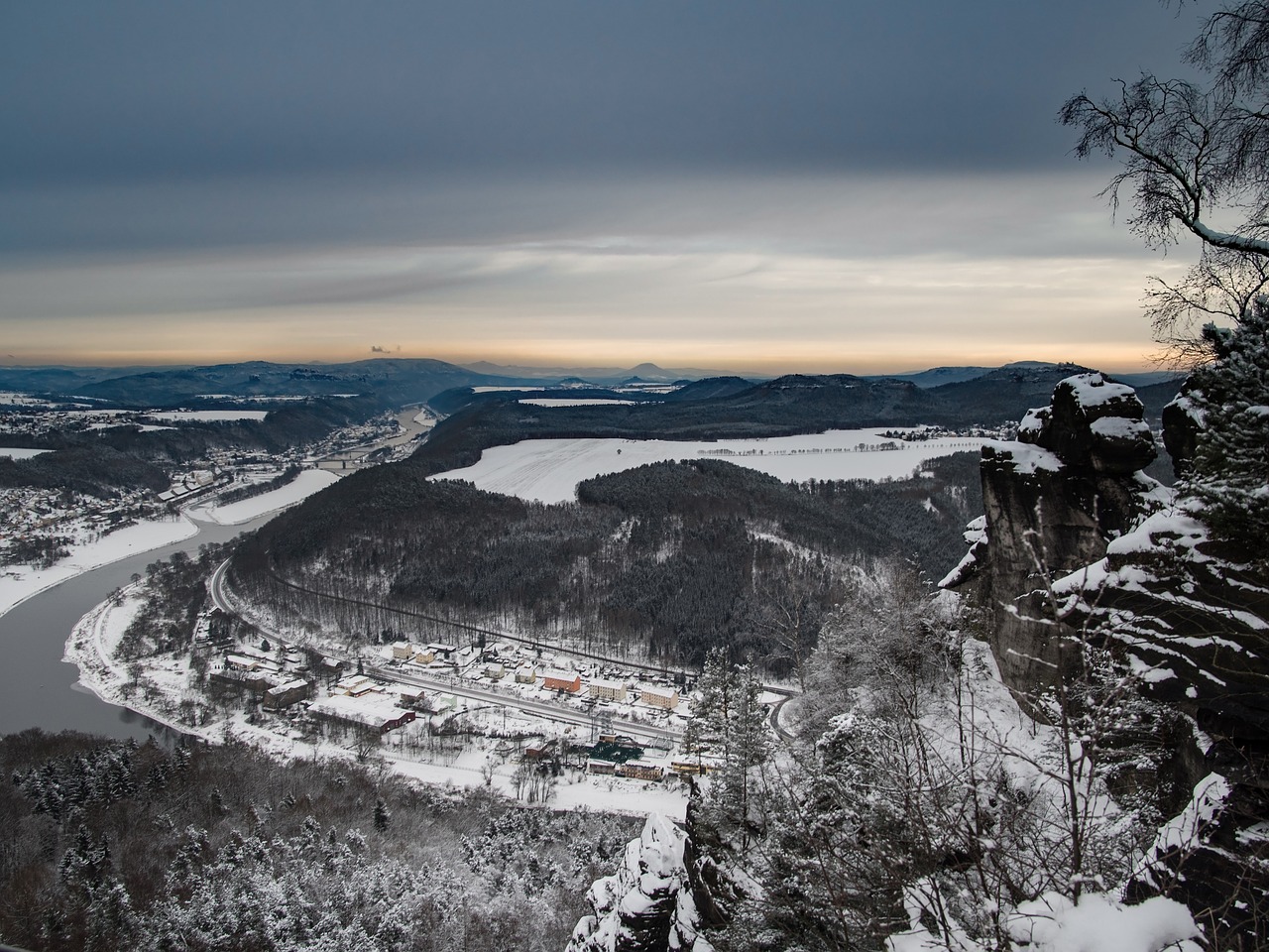 Suurienstein, Žiema, Sniegas, Kalnai, Žiemą, Kraštovaizdis, Žygiai, Šaltas, Saksonijos Šveicarija, Nemokamos Nuotraukos