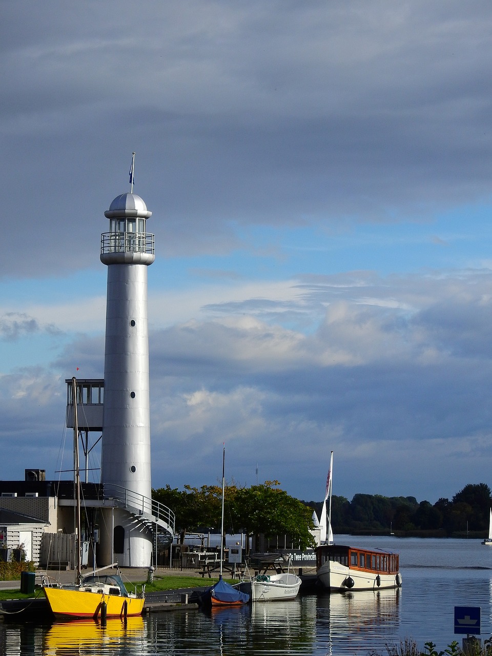 Švyturys, Vanduo, Ežeras, Šiaurės Jūra, Holland, Nyderlandai, Jūra, Mėlynas, Uostas, Dangus