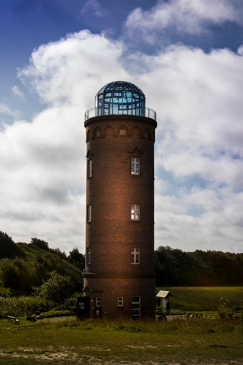 Švyturys, Rügen, Rügen Sala, Cape Arkona, Jūra, Kranto, Bokštas, Kraštovaizdis, Debesys, Mėlynas Dangus