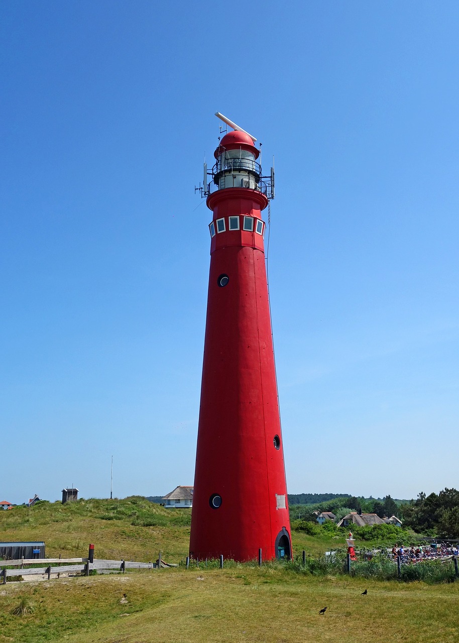 Švyturys,  Schiermonnikoog,  Vatų,  Raudona,  Vatų Jūra,  Nyderlandai,  Kraštovaizdis,  Kopos,  Pakrantės,  West Frisian