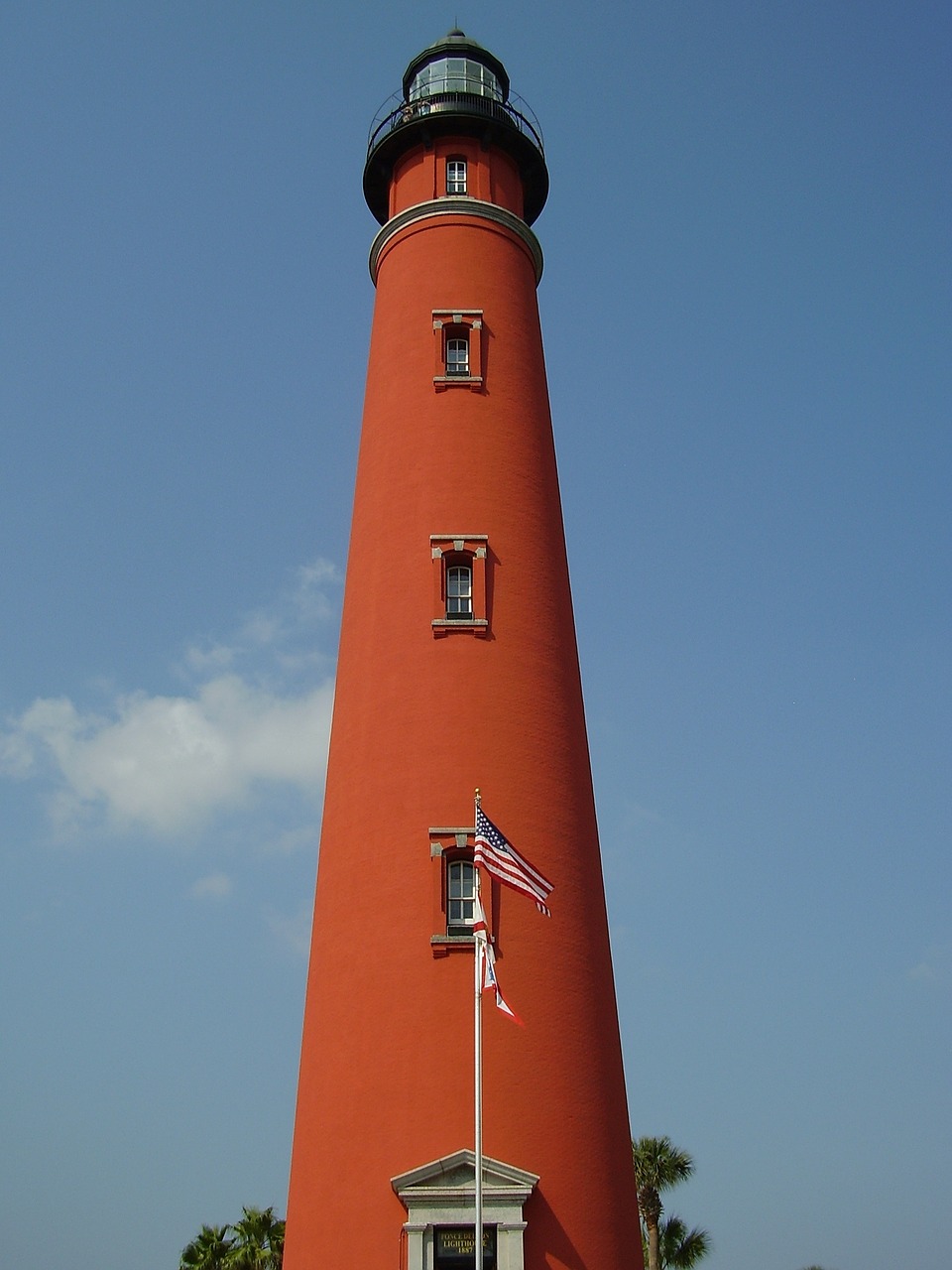 Švyturys, Ponce Inlet, Florida, Istorinis, Orientyras, Amerikietis, Amerikos Vėliava, Nemokamos Nuotraukos,  Nemokama Licenzija