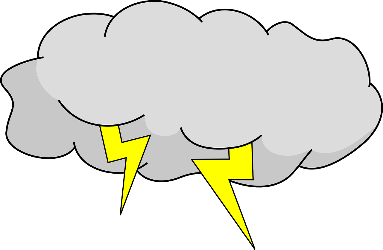 Žaibas, Griauna, Debesis, Dangus, Audra, Oras, Nemokama Vektorinė Grafika, Nemokamos Nuotraukos,  Nemokama Licenzija