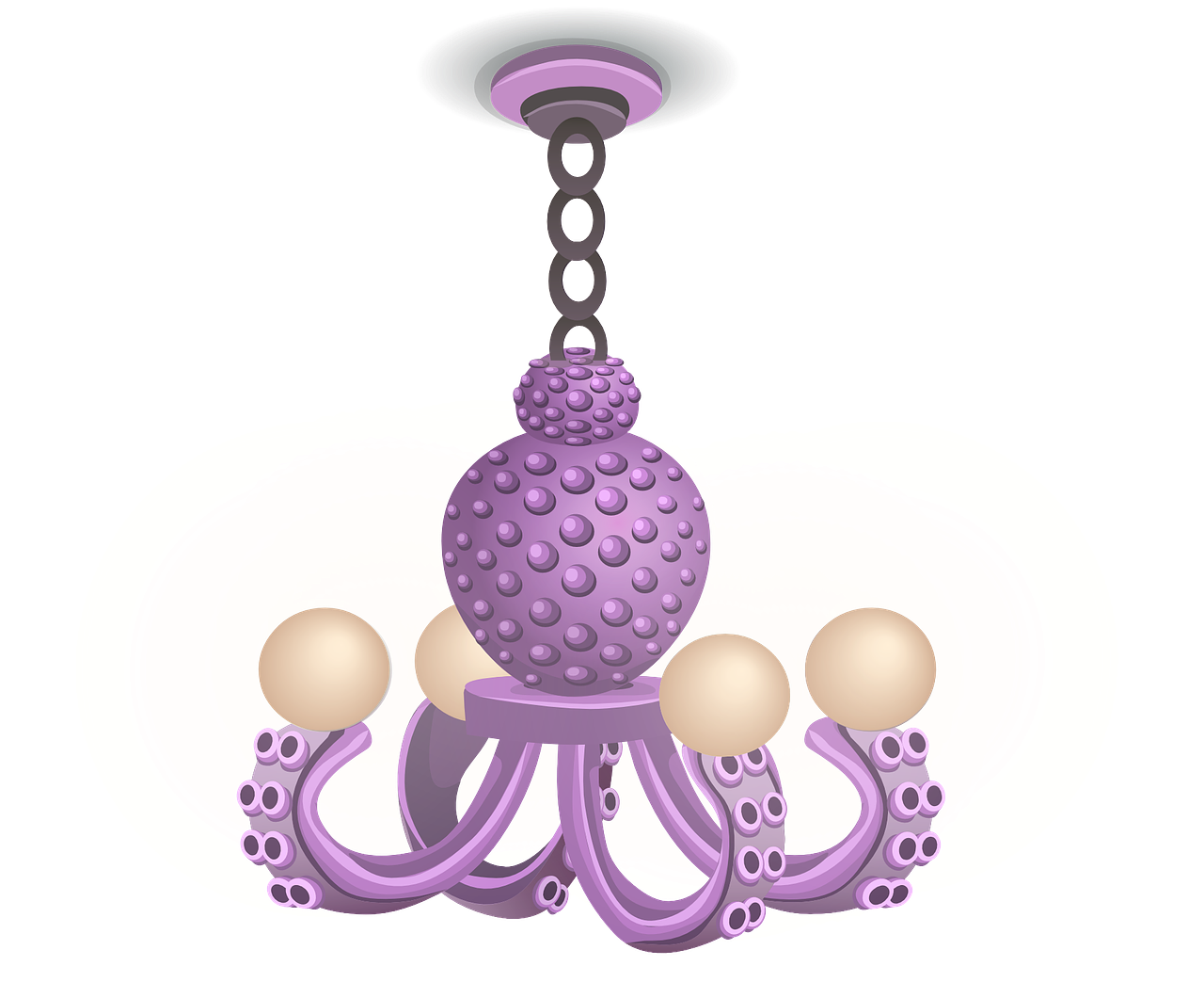 Žibintai, Lempos, Violetinė, Violetinė, Apšvietimas, Namai, Dekoratyvinis, Interjeras, Dekoracijos, Šviesus