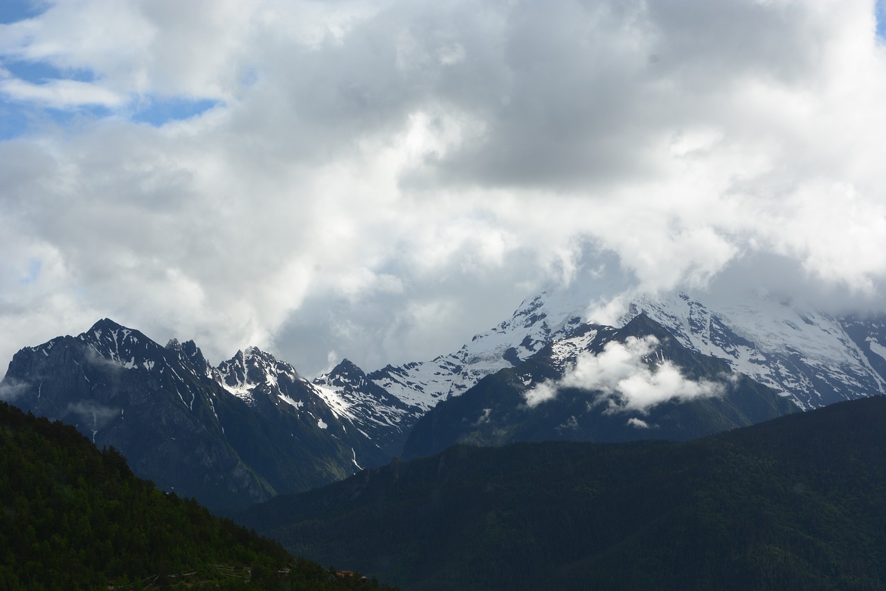 Lijiang, Jade Drakonas Sniego Kalnas, Piko, Nemokamos Nuotraukos,  Nemokama Licenzija