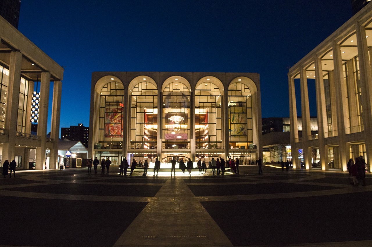 Lincoln Centras, Nyc, Niujorkas, Orientyras, Amerikietis, Pastatas, Nacionalinis, Simbolis, Opera, Architektūra