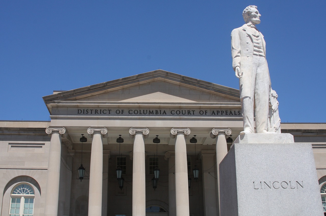 Lincoln Statula, Istorinė Teismo Rūmai, Dc Teismai, Viešai Finansuojama Statula, Dc Emancipation Day, Teismo Rūmai, Paminklas, Prezidentas, Prezidentas Lincolnas, Nemokamos Nuotraukos
