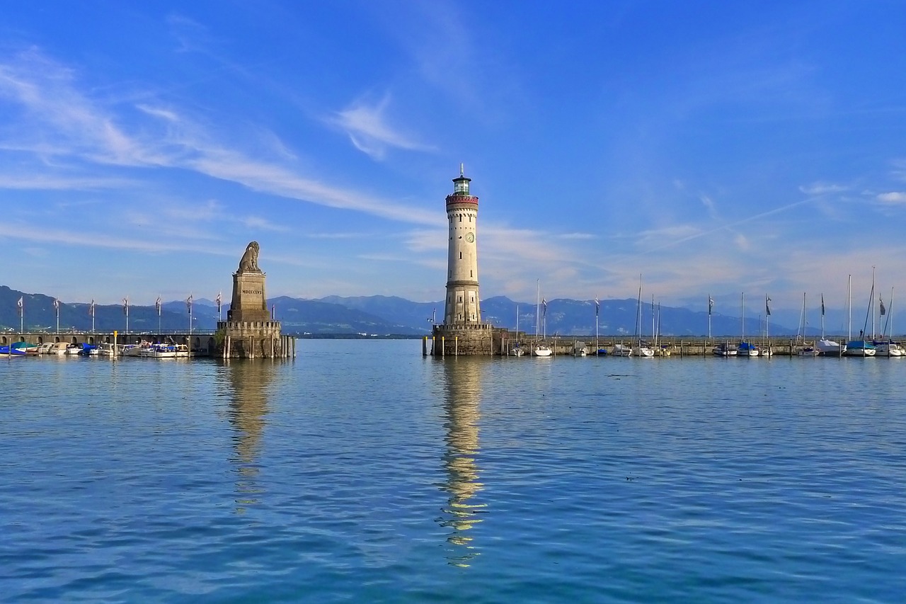 Lindau, Vokietija, Ežero Konstanta, Švyturys, Vandens Uostas, Uostas, Ežeras, Uosto Įėjimas, Atostogų Kryptis, Architektūra