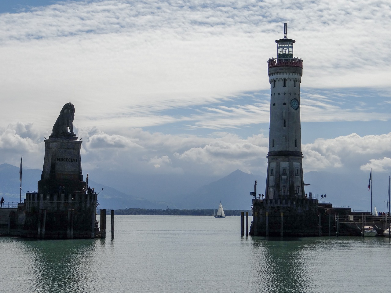 Lindau,  Konstanco Ežero,  Uosto Įėjimas,  Švyturys,  Bavarija,  Ežeras,  Vokietija,  Švyturys,  Istorinis Centras, Nemokamos Nuotraukos