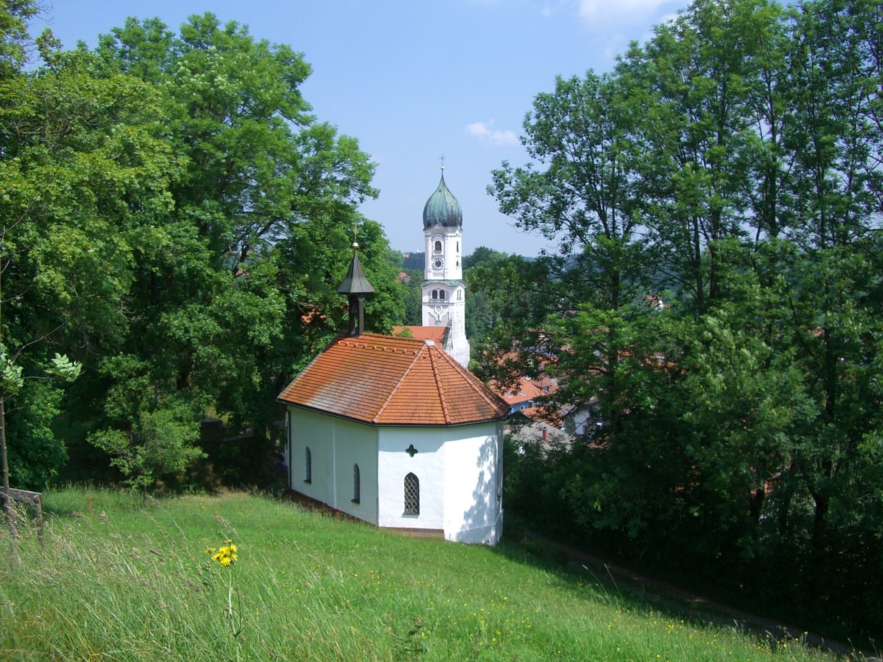 Liepų Kelias, Zinkenbuechelkapelle, Bokštas, Parapijos Bažnyčia, Nesselwang, Nemokamos Nuotraukos,  Nemokama Licenzija