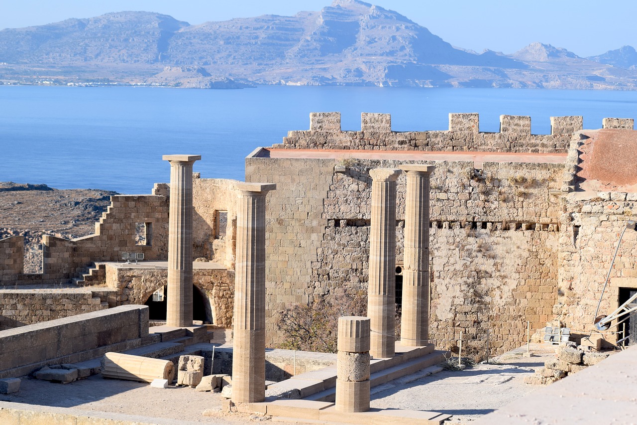 Lindos Akropolis, Graikija, Rhodes, Senovės, Istorinis, Griuvėsiai, Nemokamos Nuotraukos,  Nemokama Licenzija