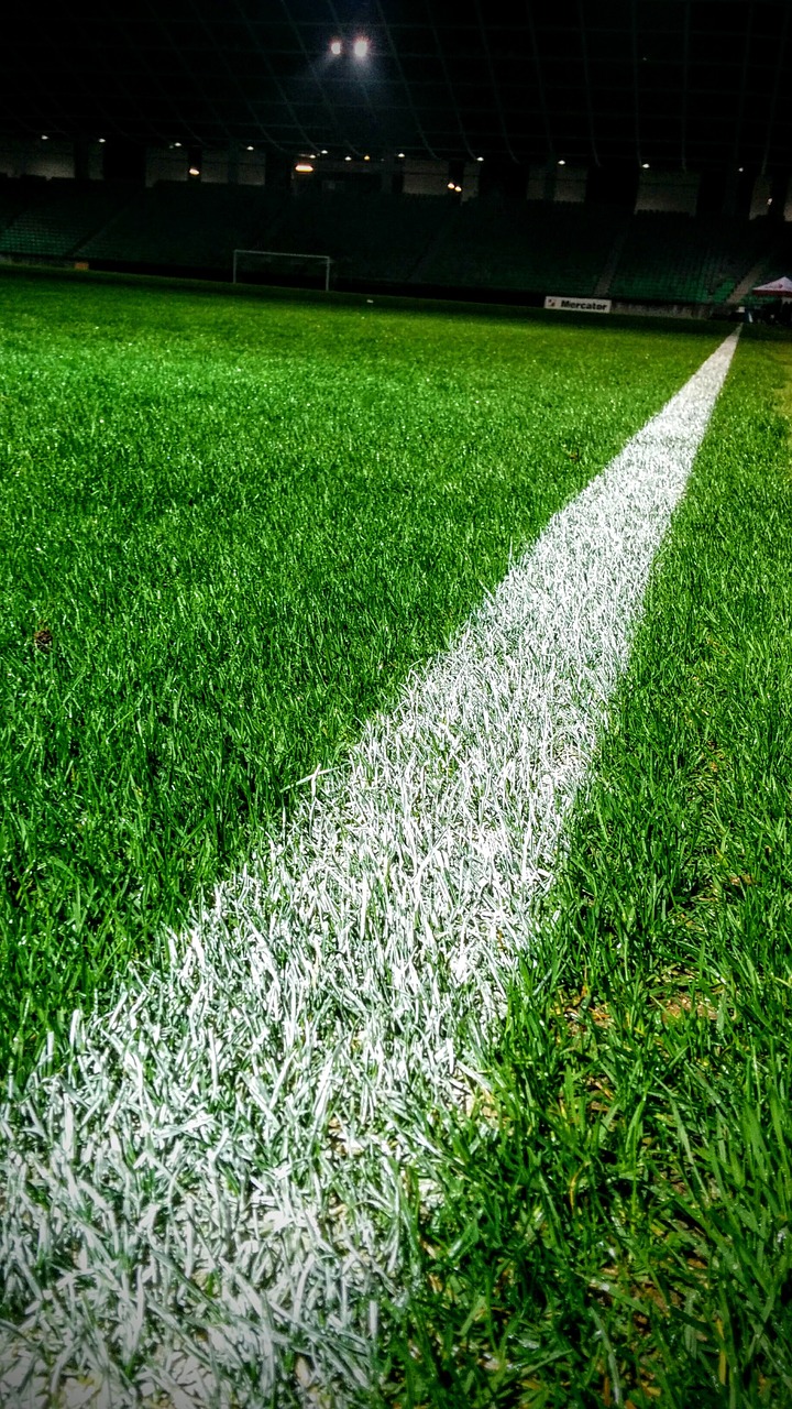 Linija, Futbolas, Futbolas, Laukas, Futbolo Aikštelė, Balta, Žolė, Sportas, Futbolo Stadionas, Žalias Laukas