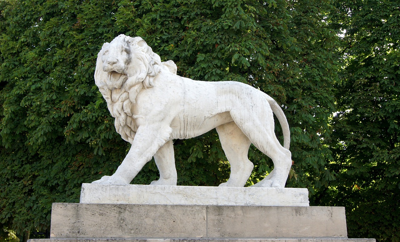 Liūtas, Statula, Paris, Liuksemburgo Sodai, Skulptūra, Orientyras, Miesto, Istorinis, Akmuo, Gyvūnas