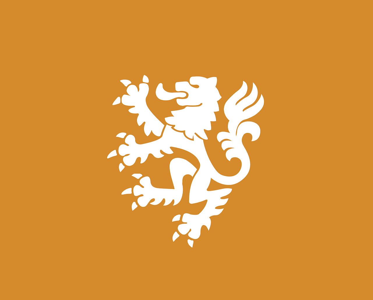 Liūtas, Heraldika, Balta, Oranžinė, Žinoma, Herbas, Grafika, Vektorius, Olandų, Nacionalinė Futbolo Rinktinė