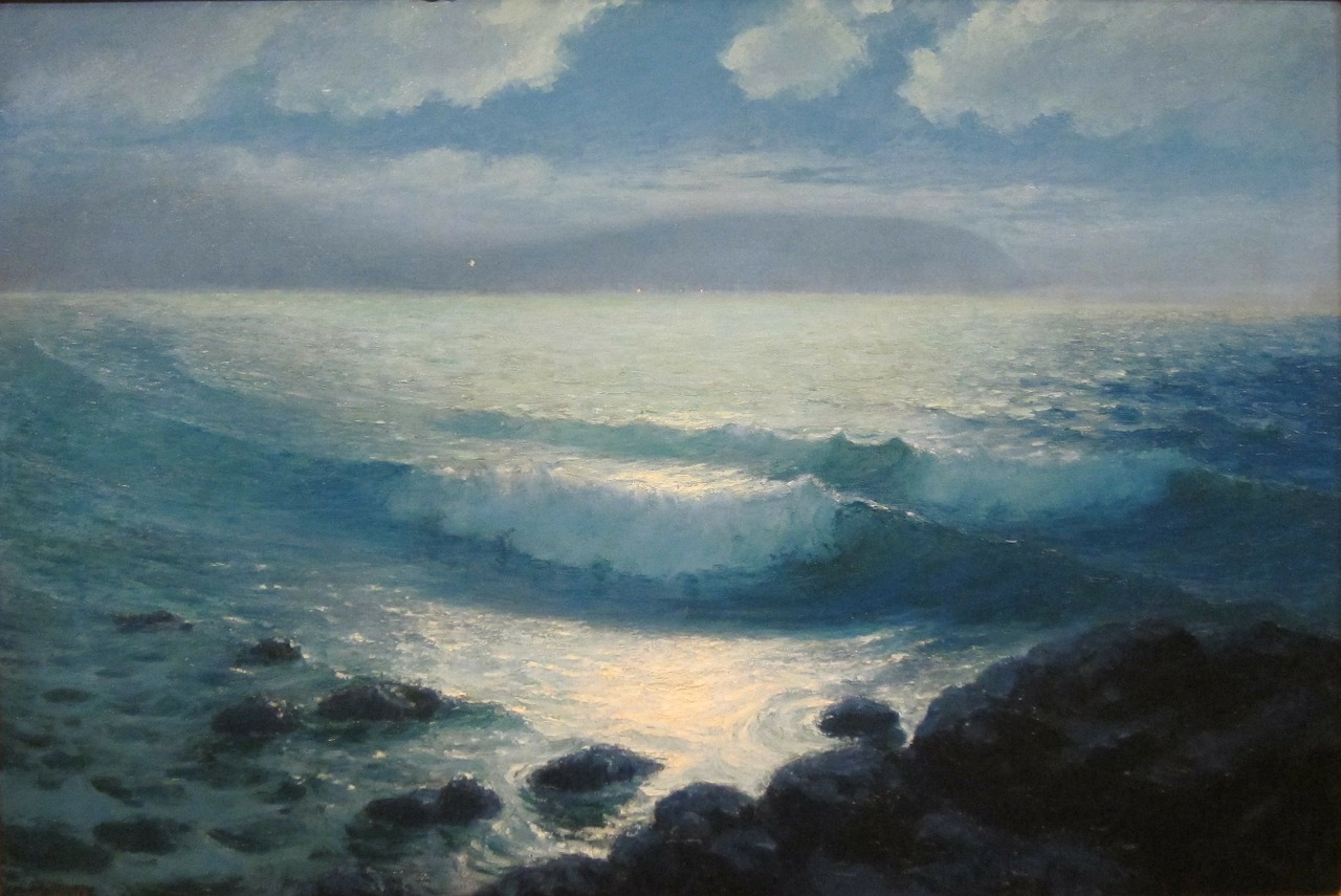 Lionel Walden, Jūra, Vandenynas, Vanduo, Dangus, Debesys, Šviesa, Apmąstymai, Bangos, Menas