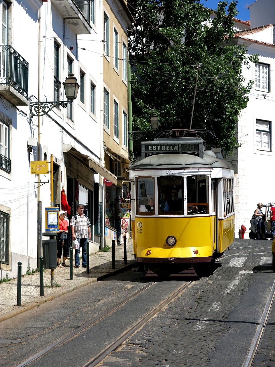 Lisbonas, Senamiestis, Tramvajus, Transportas, Viešasis Transportas, Istoriškai, Nostalgiškas, Vairuoti, Viešoji Personańnahverkehr, Sustabdyti