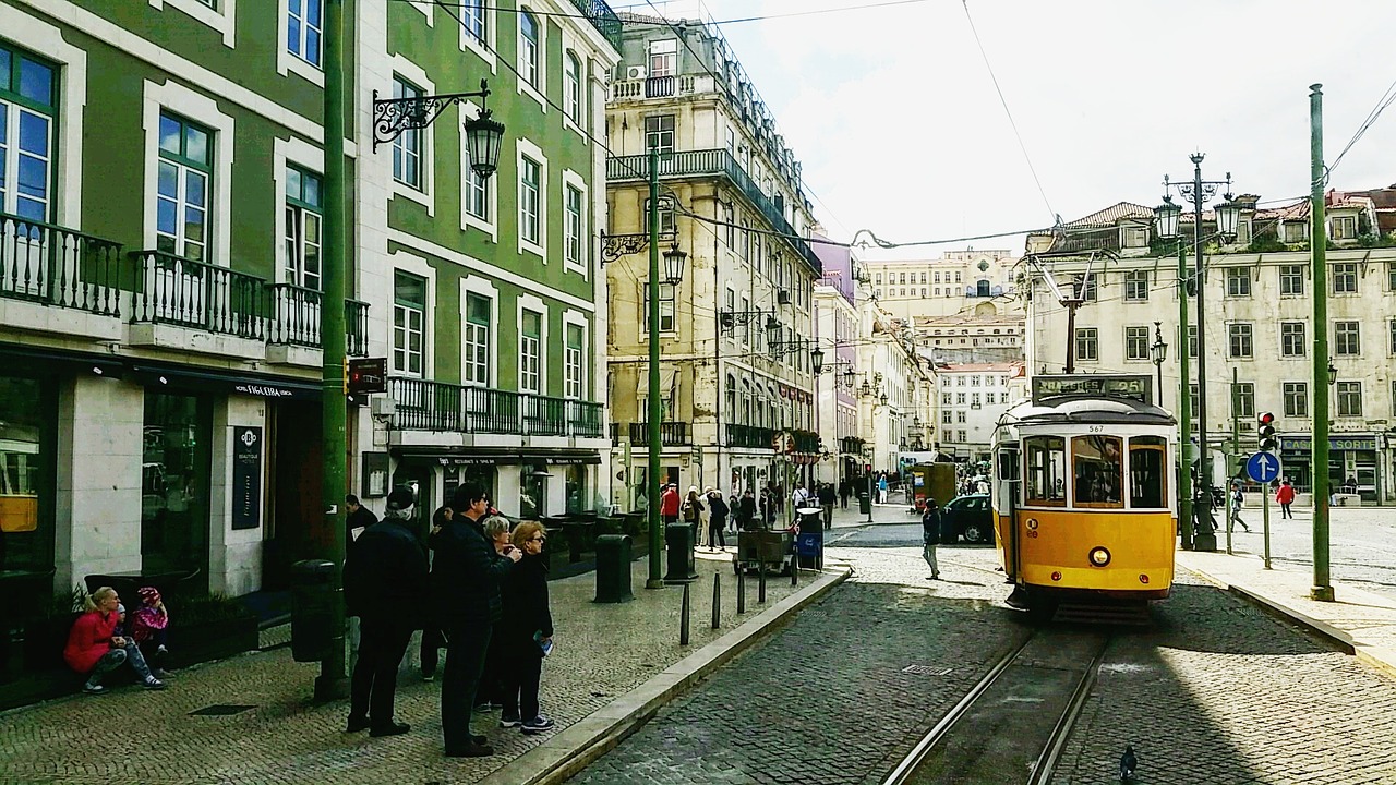 Lisbonas, Tramvajus, Spalva, Nemokamos Nuotraukos,  Nemokama Licenzija