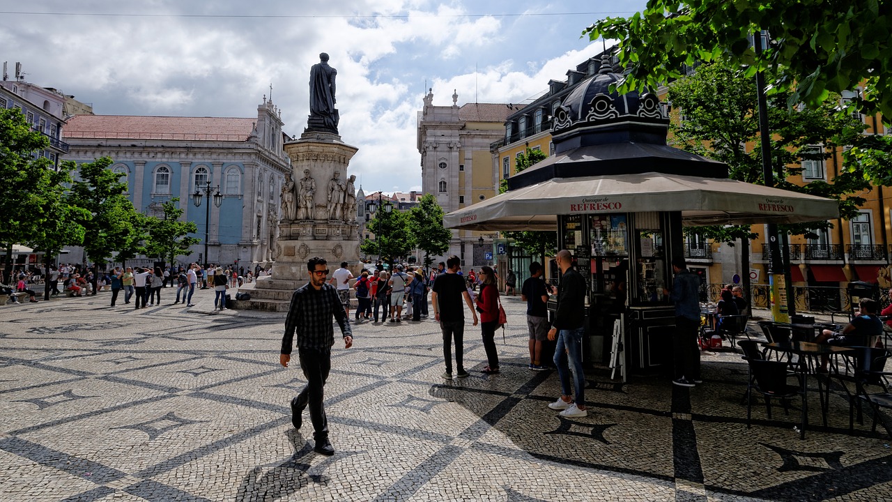 Lisbonas, Portugal, Erdvė, Kioskas, Senamiestis, Lisboa, Vasara, Architektūra, Istoriškai, Europa