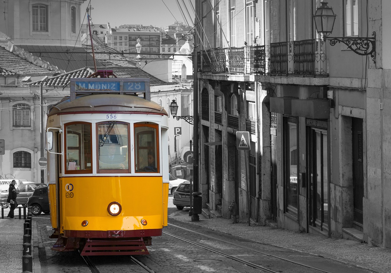 Lisbonas, Tramvajus, Istoriškai, Nemokamos Nuotraukos,  Nemokama Licenzija