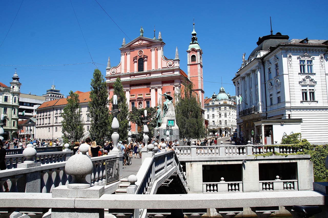Ljubljana, Senamiestis, Kapitalas, Tiltai, Architektūra, Slovenia, Balkonas, Senovės, Istorija, Centras