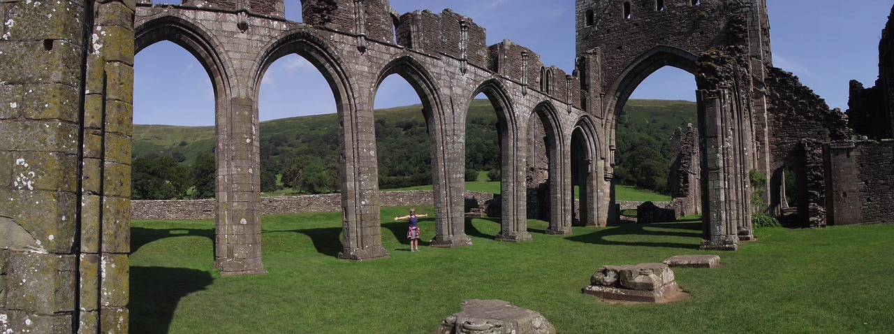 Llanthony Priory, Aukso Slėnis, Juodieji Kalnai, Griuvėsiai, Nemokamos Nuotraukos,  Nemokama Licenzija