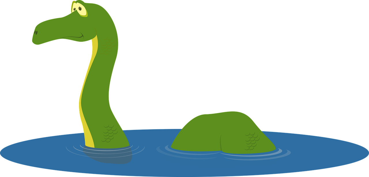 Loch, Ness, Monstras, Animacinis Filmas, Mielas, Piktograma, Loch Ness Monstras, Nessie, Vanduo, Ežeras