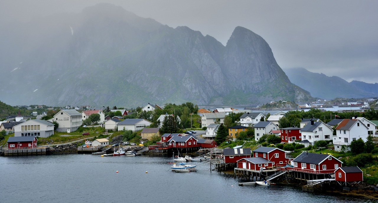 Lofoten, Norvegija, Salos, Žvejų Kaimas, Nordic, Nordland, Kaimas, Reine, Moskenesoya, Miestas