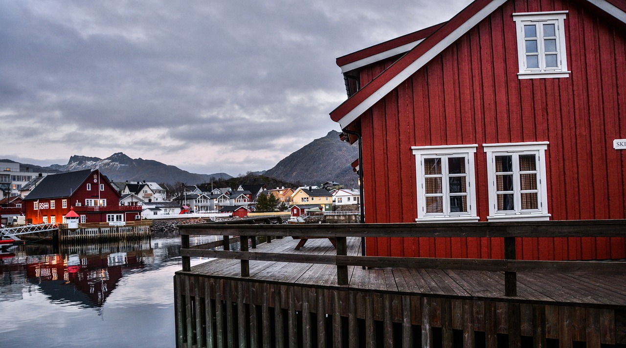 Lofoten, Norvegija, Debesuota, Debesys, Kritimas, Hdr, Kraštovaizdis, Skandinavija, Fjordas, Norvegų