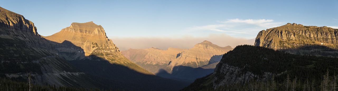 Logan Pass, Panorama, Kraštovaizdis, Vaizdingas, Miglotas, Žemyninė Divizija, Ledynas Nacionalinis Parkas, Montana, Usa, Aukščiausias Taškas