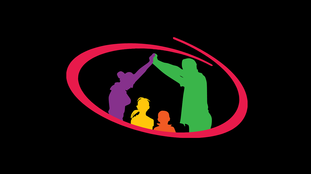 Logotipas,  Šeima,  Apsauga,  Saugumas,  Vaikai,  Tėvas,  Motina,  Finansai,  Bendruomenė,  Visuomenė