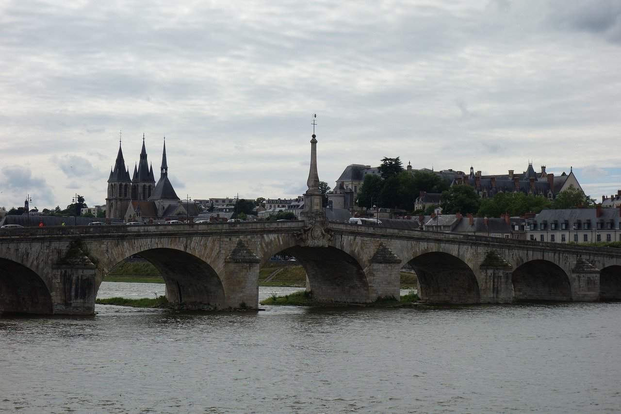 Loire, Blois, Miestas, Tiltas, Upė, France, Senas Tiltas, Nemokamos Nuotraukos,  Nemokama Licenzija