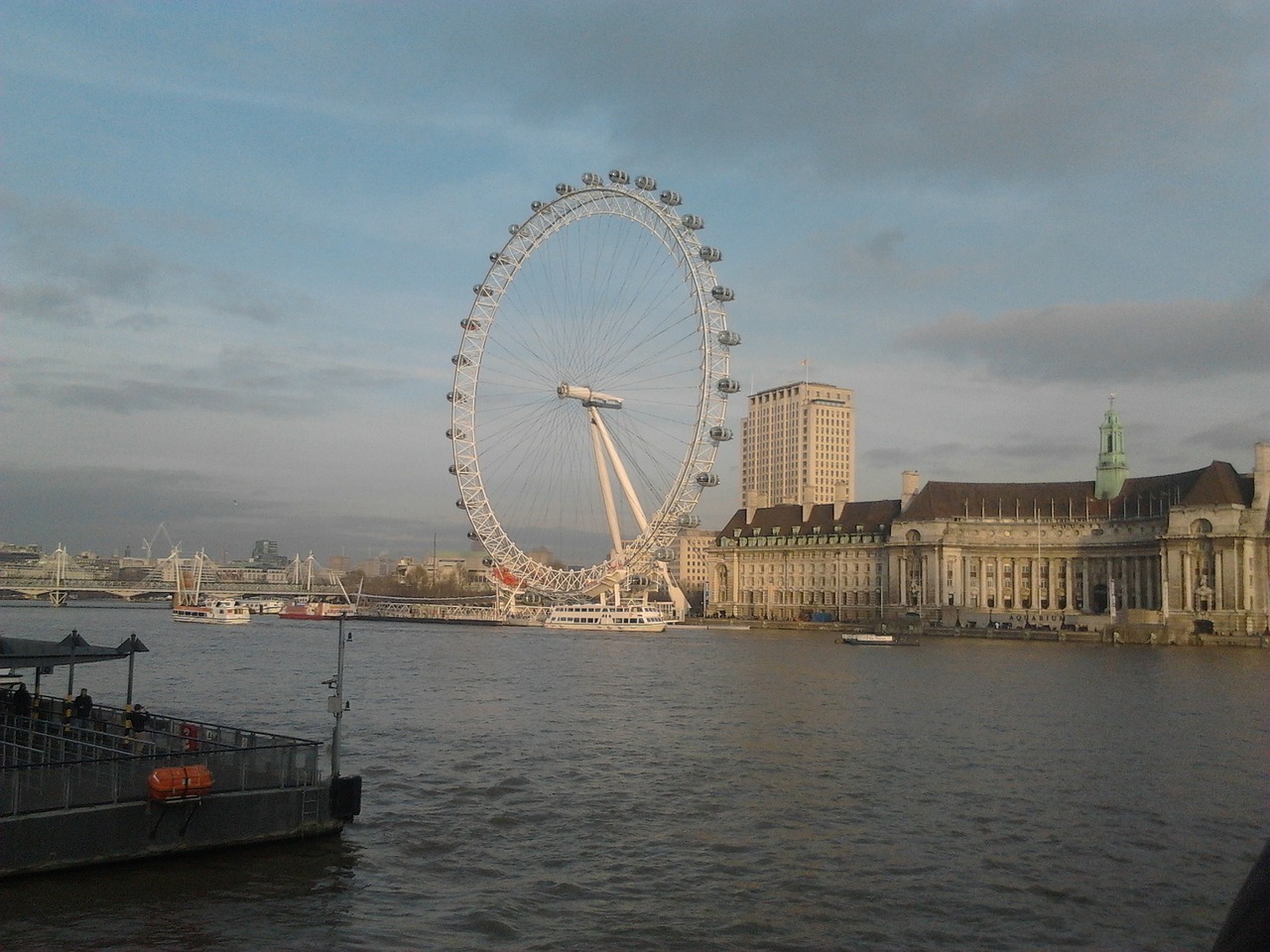 Londonas, Thames Upė, Milžiniškas Šėrimo Ratas, Nemokamos Nuotraukos,  Nemokama Licenzija