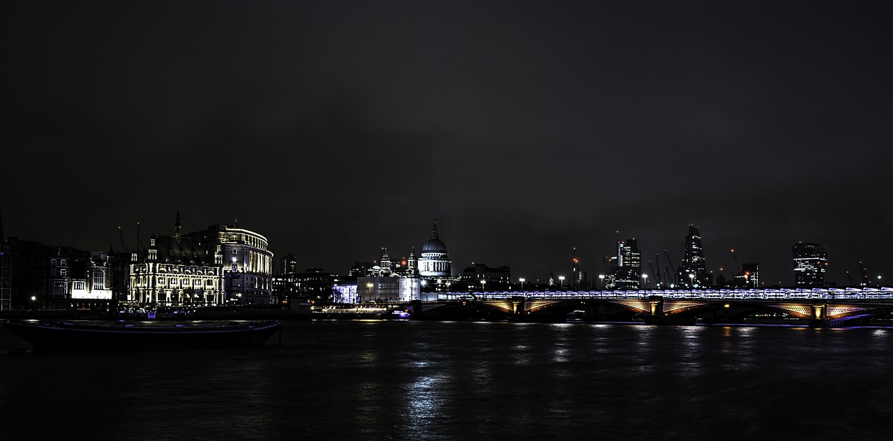 Upė, Londonas, Naktis, Thames, Architektūra, Britanija, Britanija, Miestas, Anglija, Anglų
