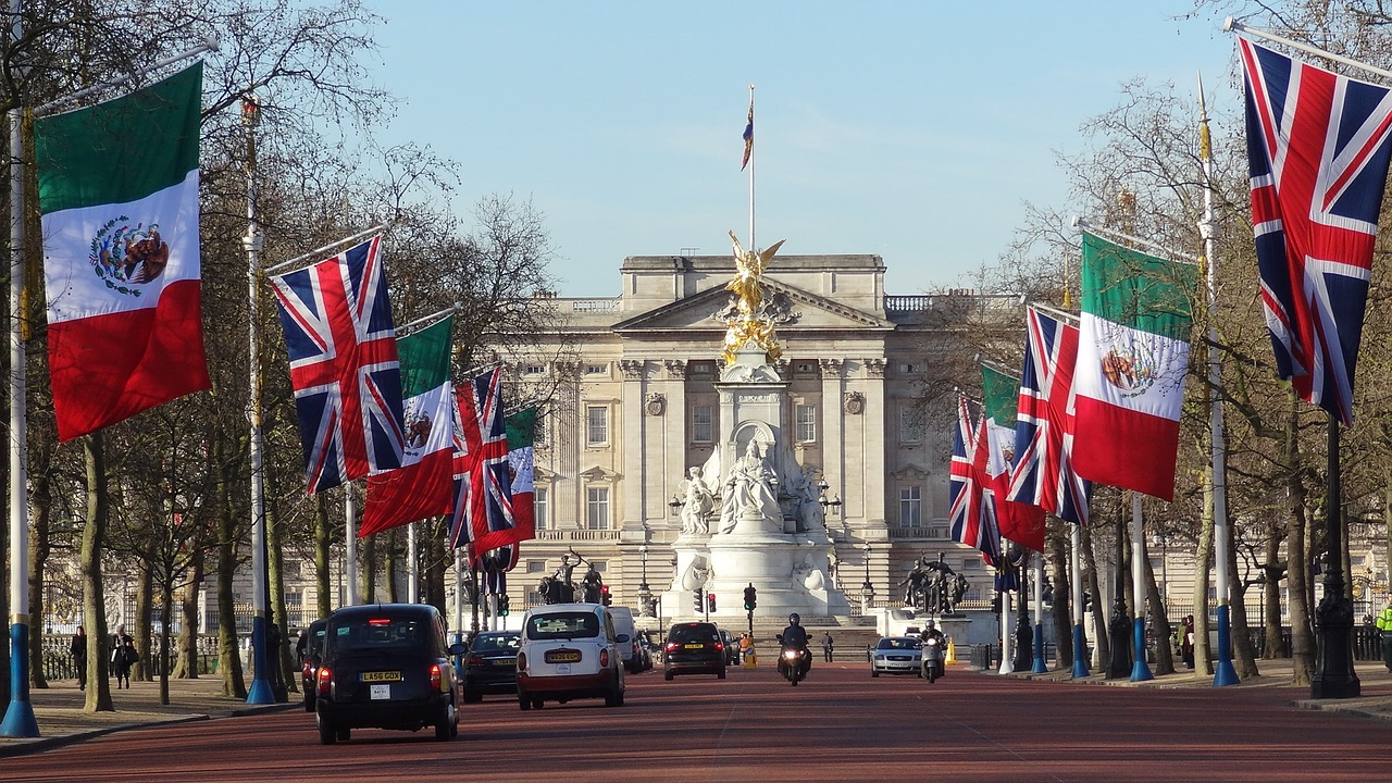 Londonas, Bakingemo Rūmai, Buckingham, Uk, Karalienė, Karališkasis, Anglija, Rūmai, Puiku, Turizmas