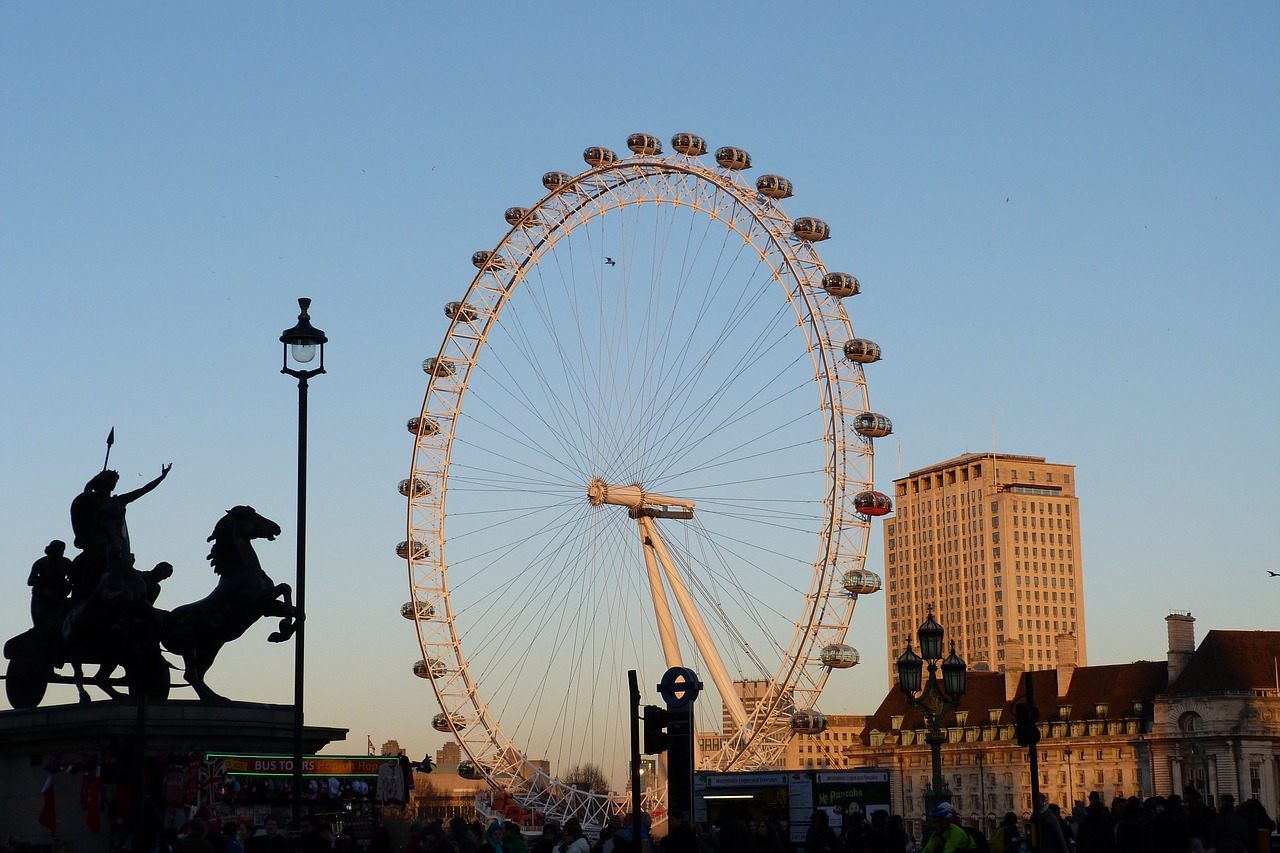 Londonas, Ferris Ratas, Anglija, Nemokamos Nuotraukos,  Nemokama Licenzija