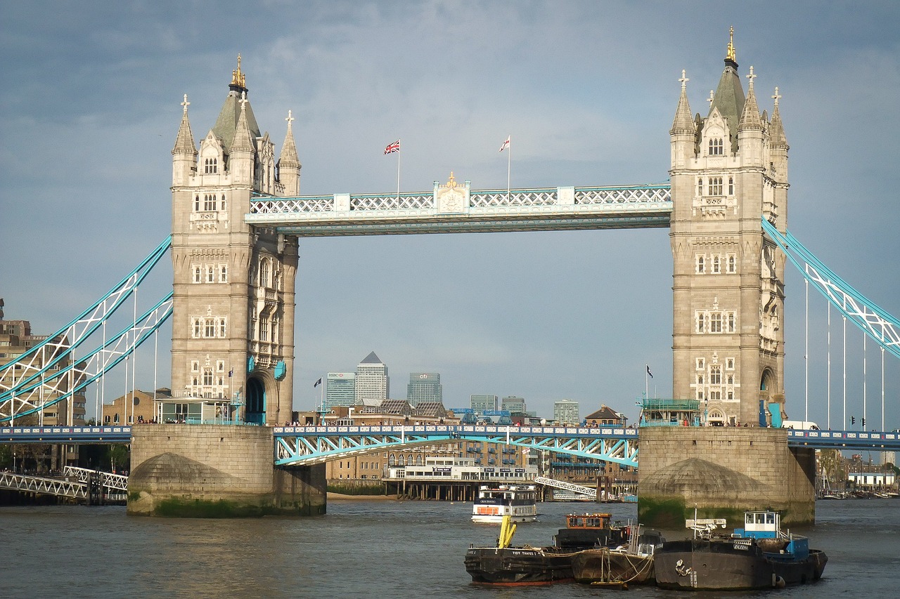 Londonas, Bokšto Tiltas, Thames, Upė, Temzės Upė, Bokštas, Tiltas, Anglija, Orientyras, Miestas