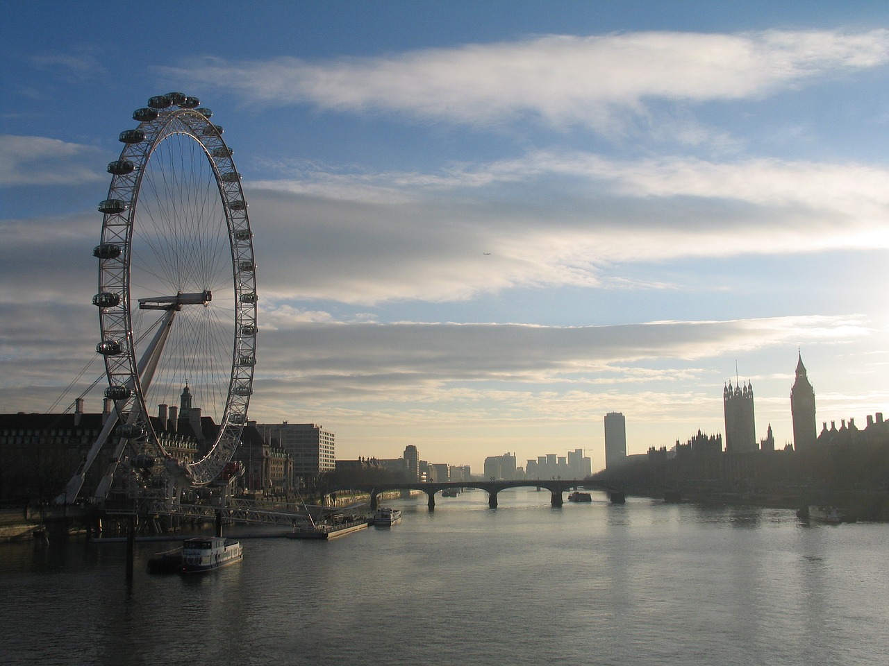 Londonas, Thames, Akis, Didelis, Miestas, Upė, Anglija, Orientyras, Uk, Miesto Panorama