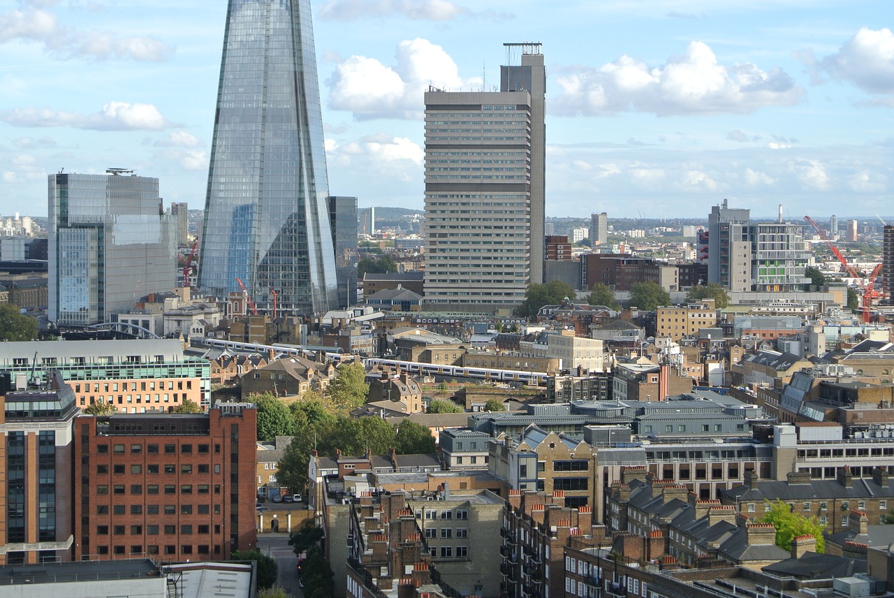 Londonas, Miesto Panorama, Geležinkelis, Miesto, Nemokamos Nuotraukos,  Nemokama Licenzija