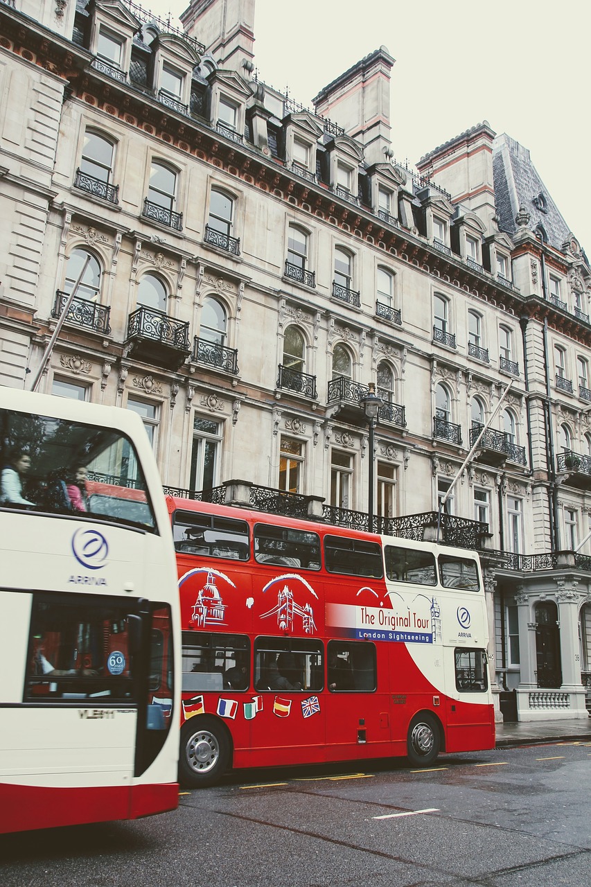 Londonas, Autobusas, Dop, Dviaukštis, Eismas, Gatvės Scenos, Dviaukštis Autobusas, Jungtinė Karalystė, Anglija, Turizmas