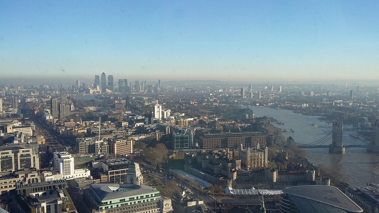 Londonas, Peizažas, Panorama, Miestas, Thames Upė, Namai, Horizontas, Centro, Žibintai, Nemokamos Nuotraukos