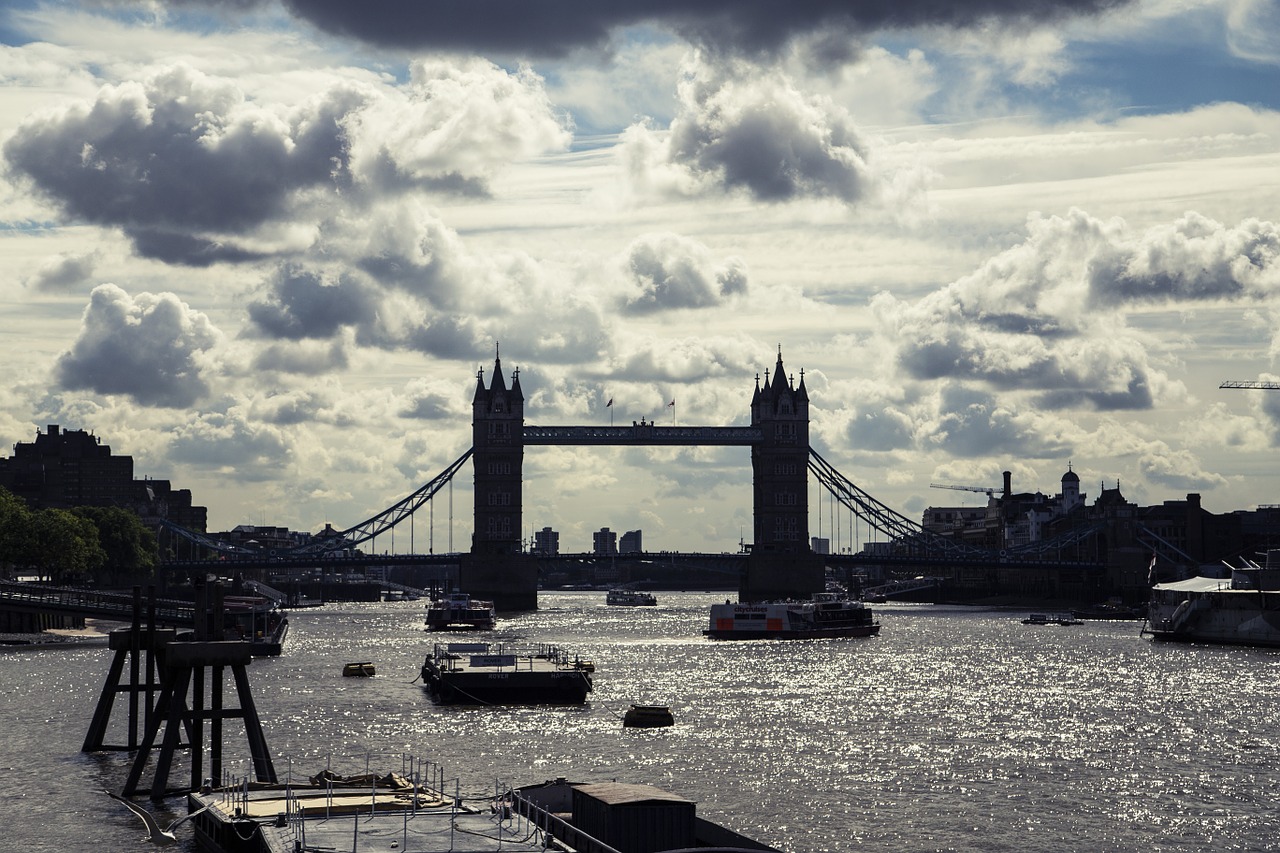 Londonas, Londono Tiltas, Dangus, Peizažas, Panorama, Saulėlydis, Upė, Nemokamos Nuotraukos,  Nemokama Licenzija