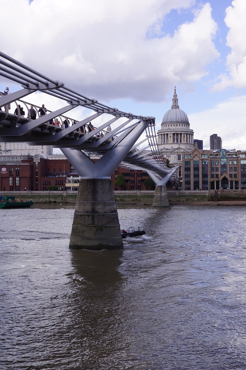 Londonas, St Paul, Tūkstantmečio Tiltas, Nemokamos Nuotraukos,  Nemokama Licenzija