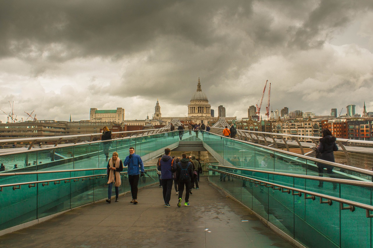 Londonas, Žmonės, Tiltas, Linija, Nemokamos Nuotraukos,  Nemokama Licenzija