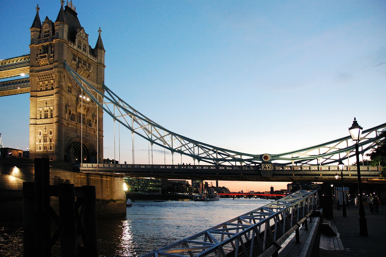 Londonas, Krantinė, Bokšto Tiltas, Vaizdas, Vakaras, Nemokamos Nuotraukos,  Nemokama Licenzija