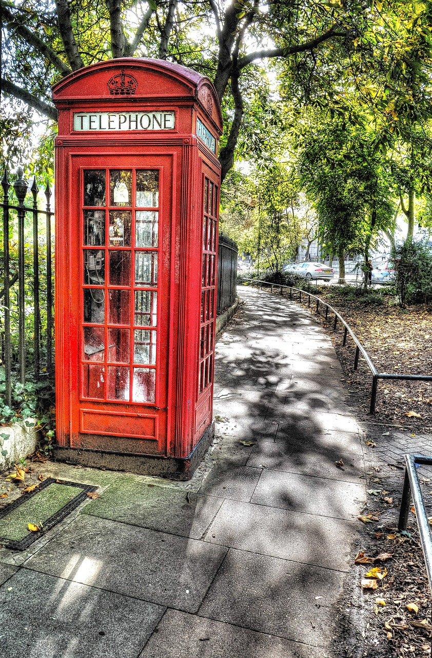 Londonas, Telefono Dėžutė, Raudona, Anglija, Anglų, Uk, Britanija, Britanija, Miestas, Lauke