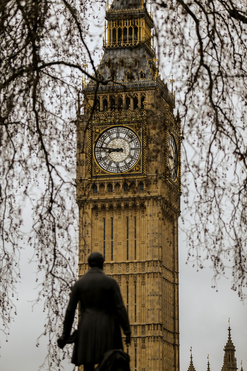 Londonas, Didysis Benas, Kelionė, Anglija, Orientyras, Britanija, Britanija, Westminster, Laikrodis, Pritraukimas