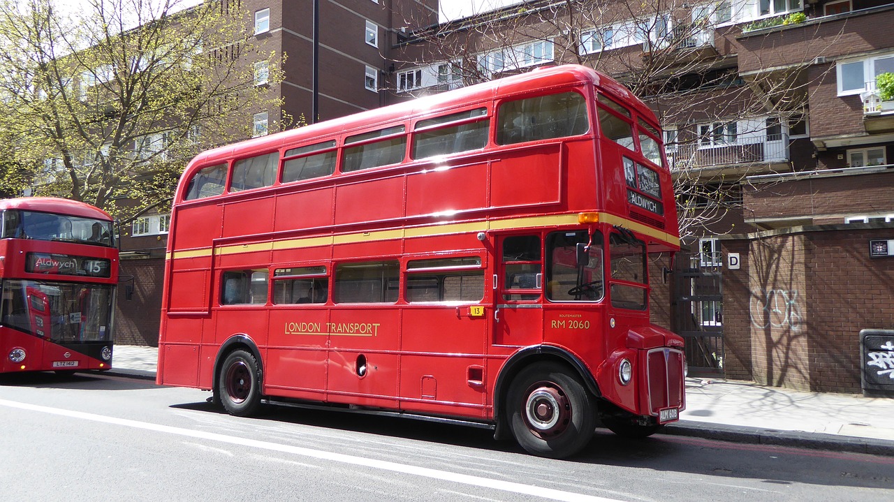 Londonas, Dviaukštis Autobusas, Autobusas, Anglija, Dviaukštis, Turizmas, Jungtinė Karalystė, Eismas, Gatvės Scenos, Kelias