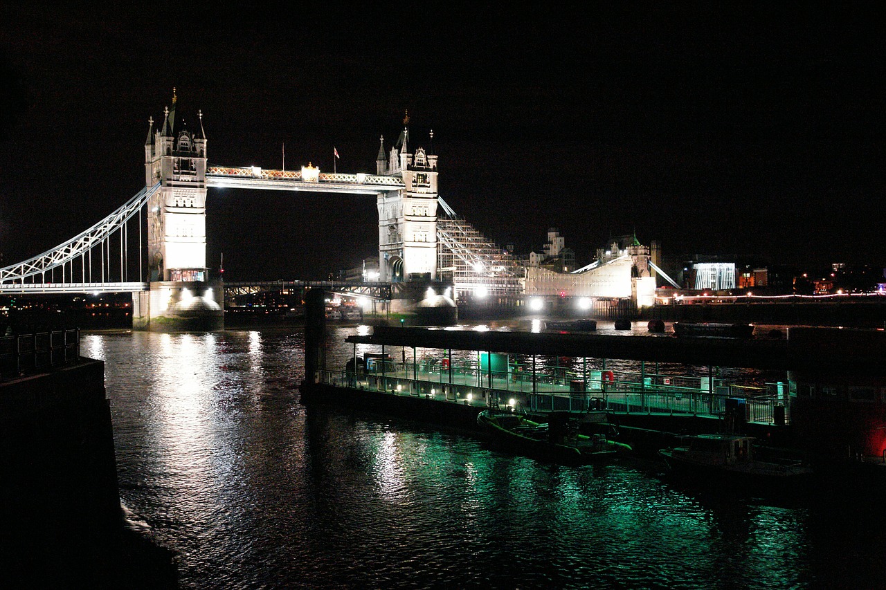 Londono Tiltas, Naktis Londonas, Naktinis Vaizdas, Londonas, Bokšto Tiltas, Nemokamos Nuotraukos,  Nemokama Licenzija